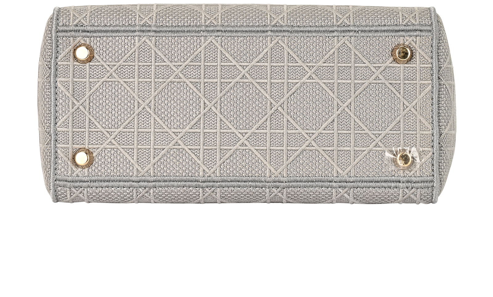 Medium Lady D-Lite Bag, &pound;2,300, Handbags, Grey, Canvas, Top view